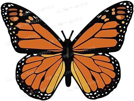 Butterfly Shaped Stickers (Beautiful Love Butterfly Girl) - Car Stickers and Stickers - Waterproof Vinyl Stickers -13cm