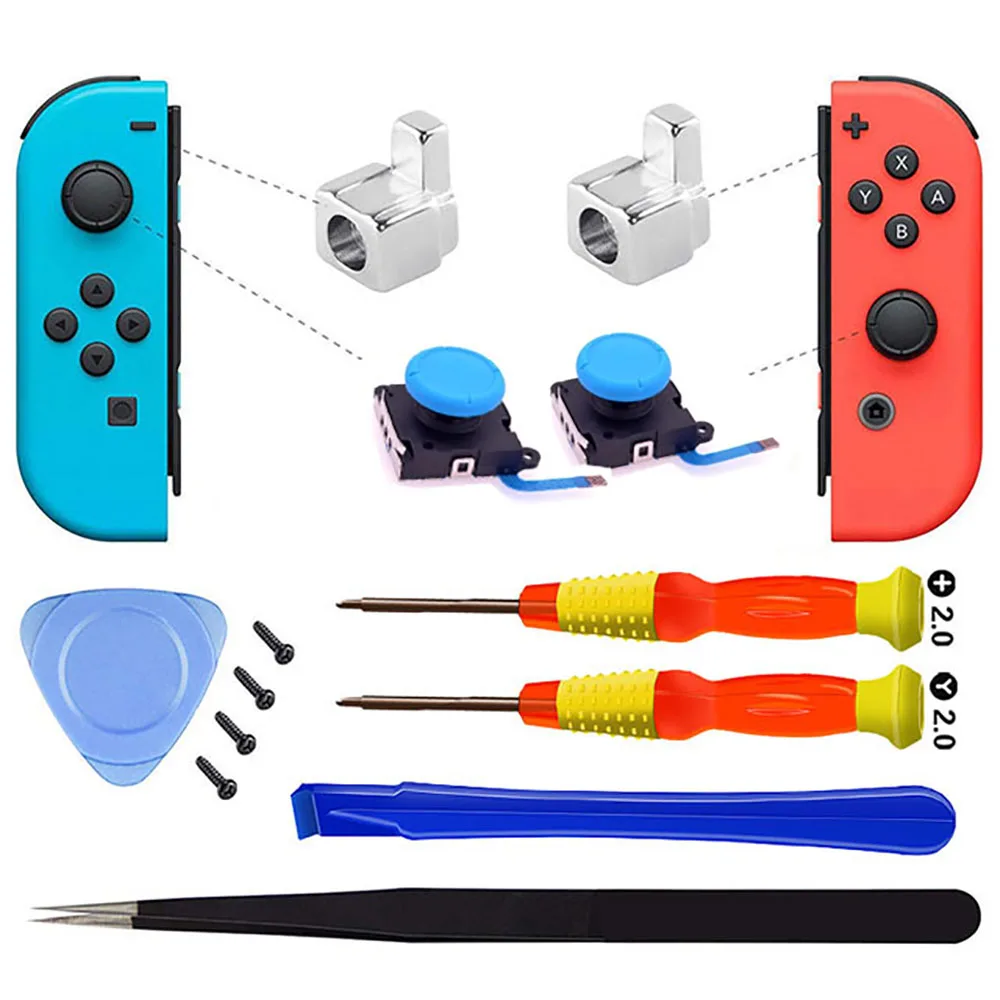 Sostituzione Joycon Thumb Stick Kit Di Riparazione Per Nintendo Switch 3D Joystick Analog Sticks Ns Lite / Oled Controller Strumento Di Riparazione