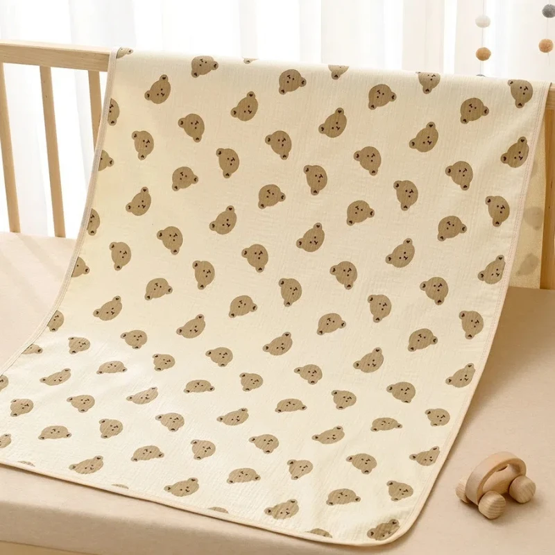 Waterproof Washable Mattress Urine Mat for Baby Toddlers Cute Cartoon Bed Protector Diaper Bedding Urine Pads Cloth Breathable