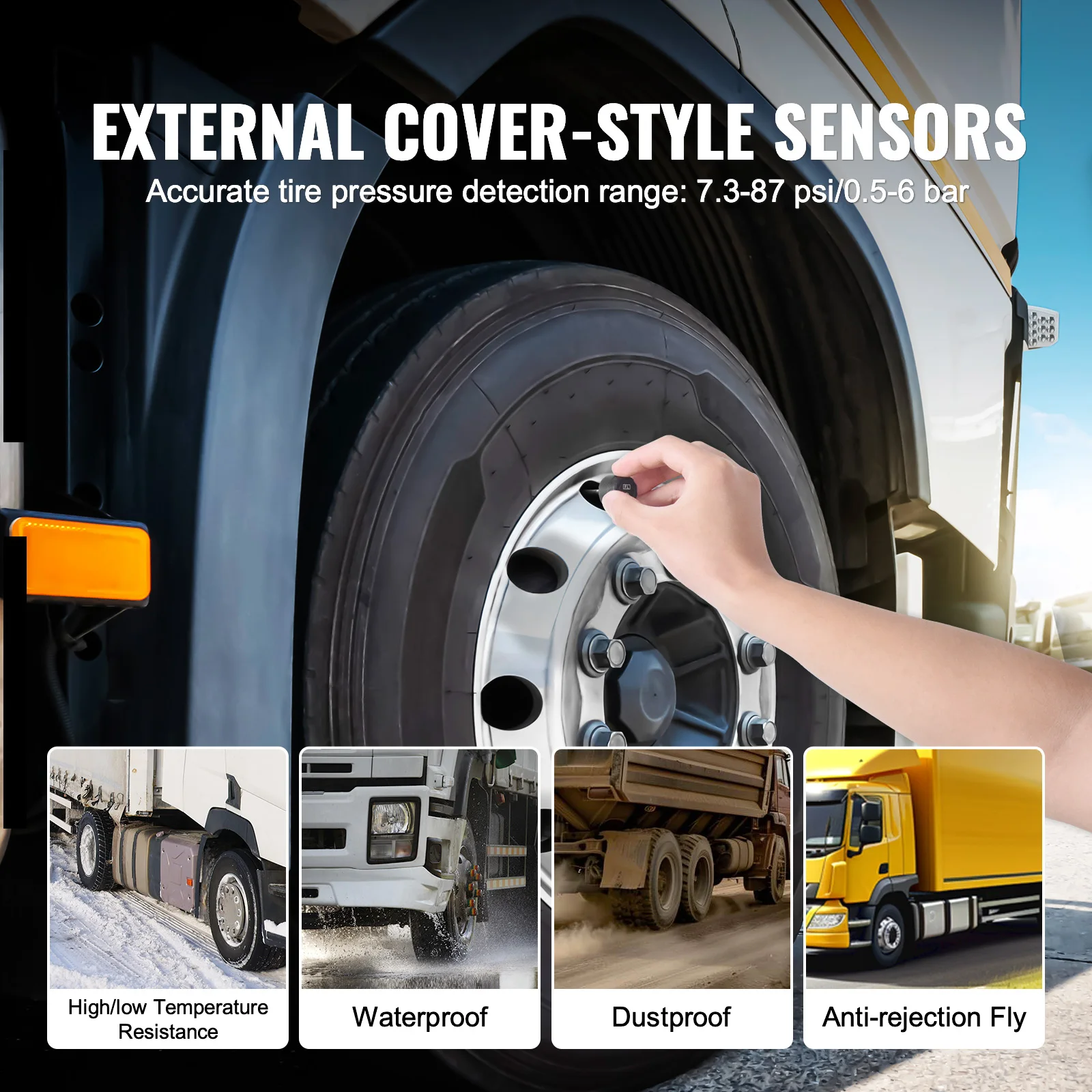 Wireless RV Tire Pressure Monitoring System