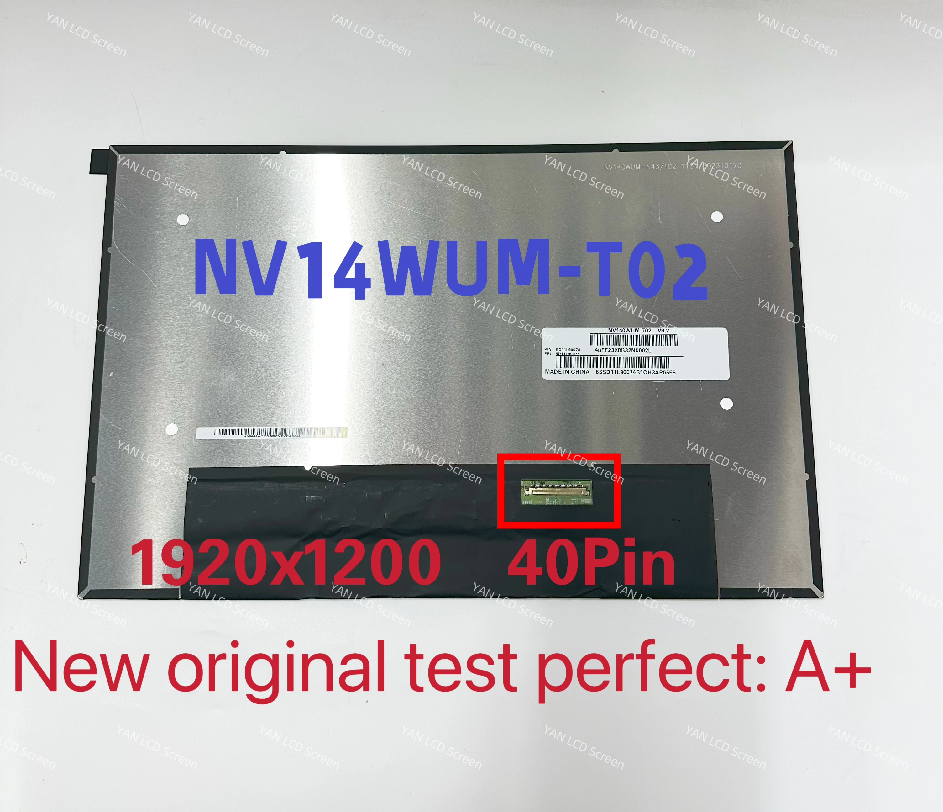 레노버 씽크패드 T14s 3 세대 LCD 스크린 터치 어셈블리, N140JCN-EEL B140UAK01.2 NV140WUM-T02 LED 터치 스크린 디스플레이, 14 인치, 신제품