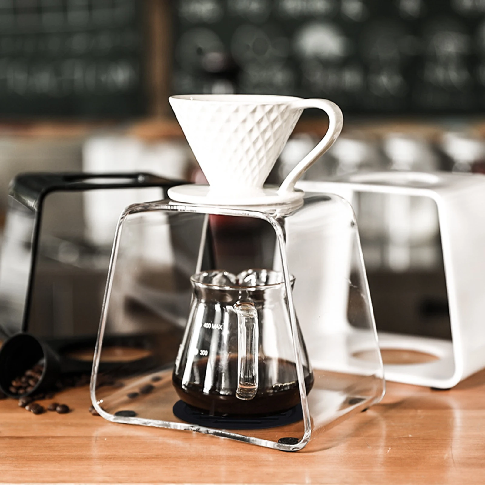 Pour over Coffee Dripper Stand Reusable Portable Clear