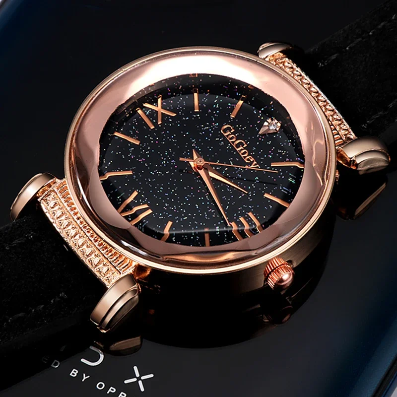 Women's Watches Gogoey Watch women Ladies Starry Sky Wristwatch
