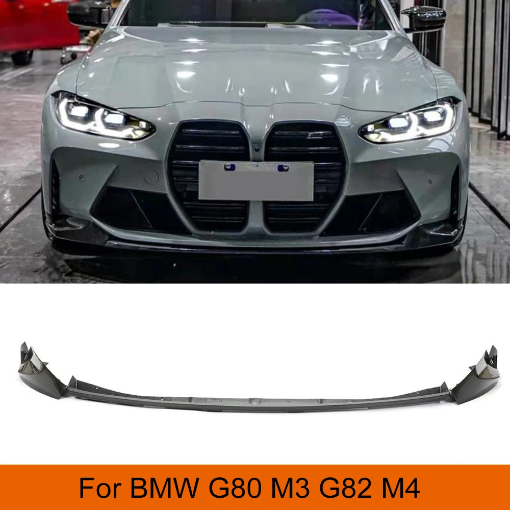 Carbon Fiber Front Bumper Lip for BMW G80 M3 G82 M4 for 2020 - 2022