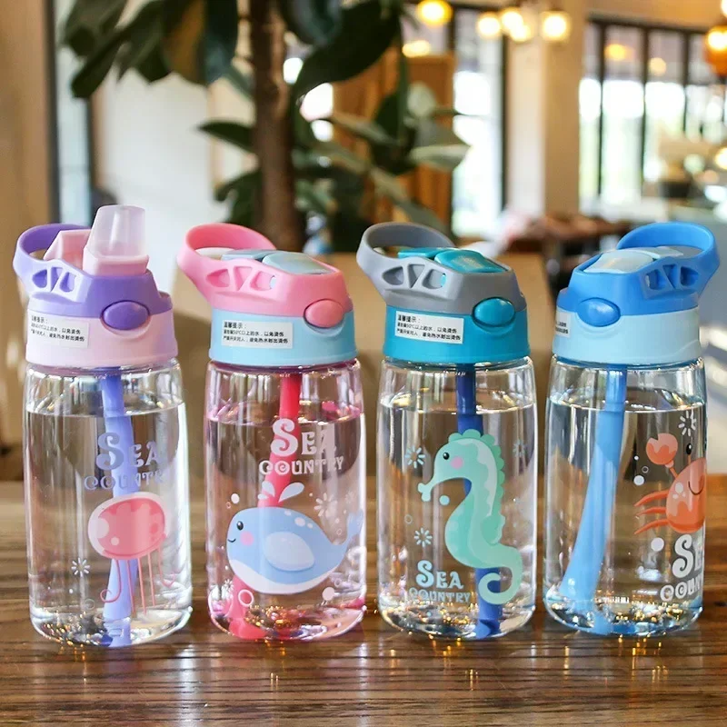 Kids Water Sippy Cup Creative Cartoon Baby Feeding Cups with Straws Leakproof Outdoor Portable drinking cup water cup water bottle feeding cup