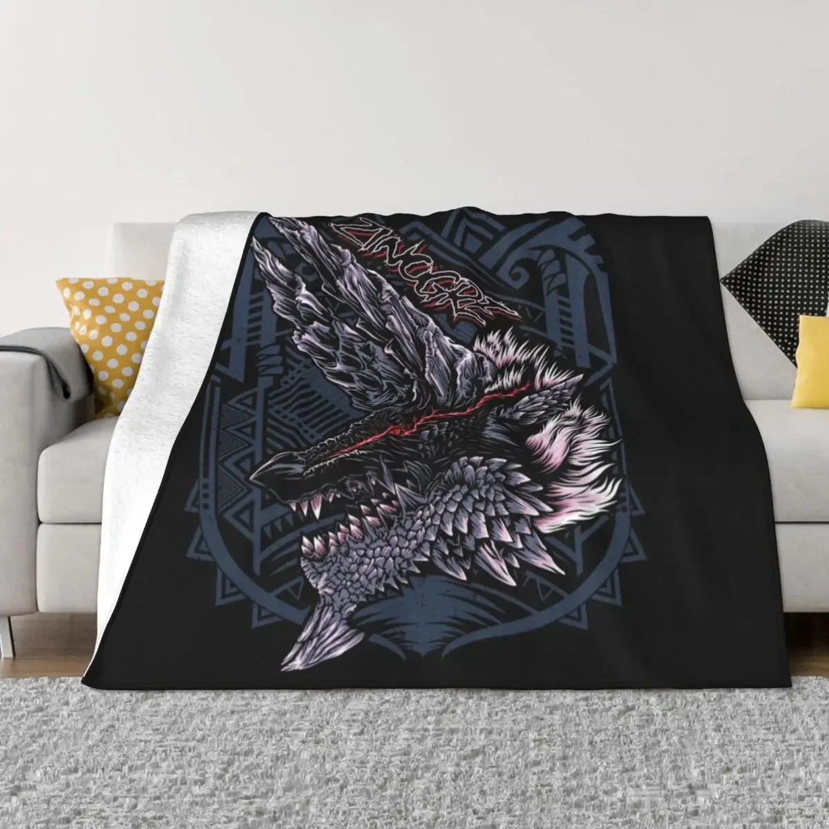 

Zinogre MHW Throw Blanket Sofa Tourist Blankets