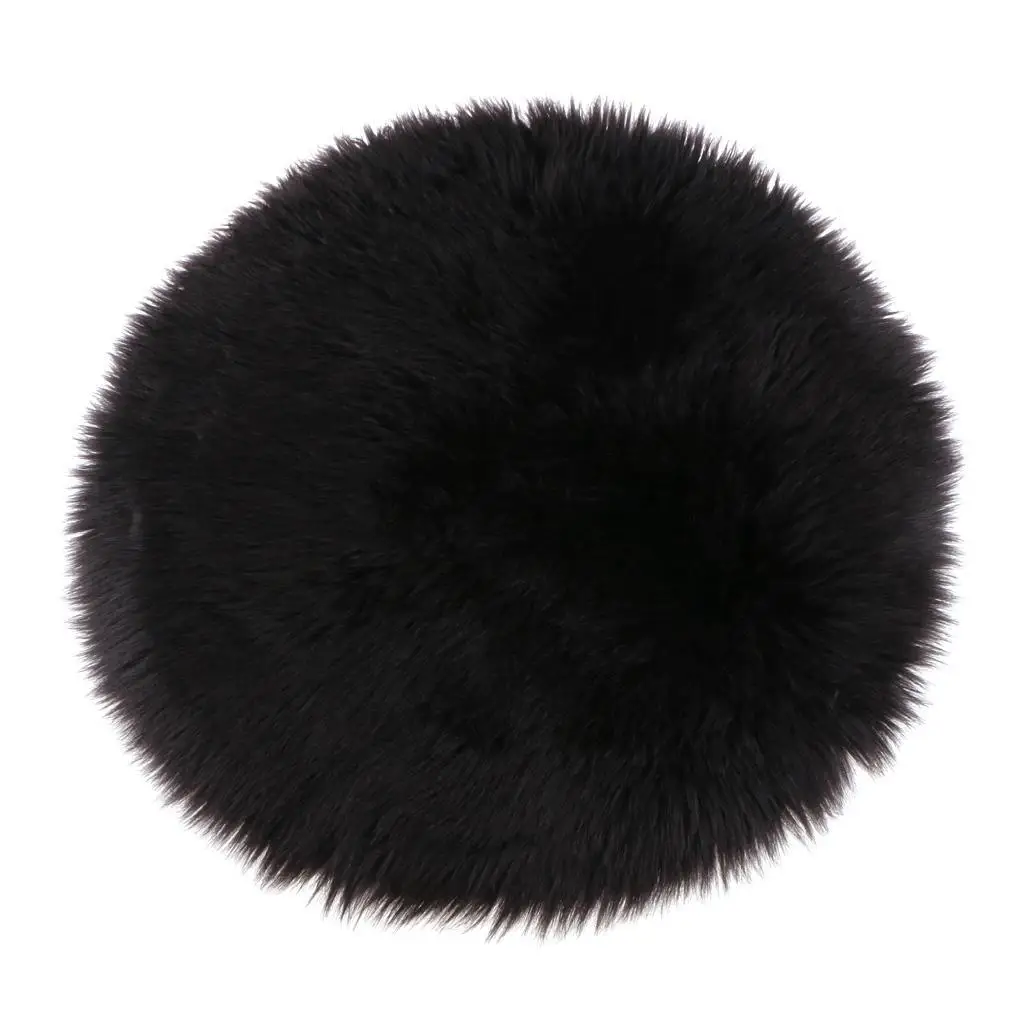 fityle Fashion Area Rug Soft Sheepskin Skin Faux Fur Fake Rug Mat Small Rugs Living Bedroom Window Bedside Home Decor