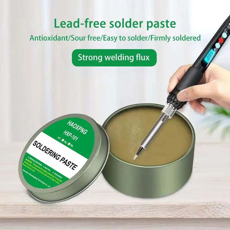 

Soldering paste rosin flux lead-free easy to soldering soldering iron repair Iron sheet stainless steel sheet nickel solder wire
