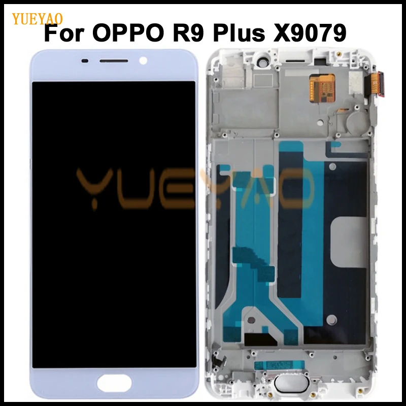 ЖК-дисплей для OPPO R9 Plus с рамкой запасные части дисплея R9Plus X9079 | Запчасти телефонов