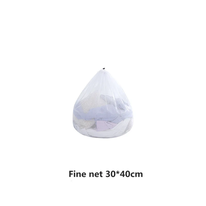 Net Washing Machine Bag Drawstring Mesh Underwear Laundry Basket Washing Bags Organizer Large Capacity Dirty Laundry Bag wicker hamper basket Laundry Baskets