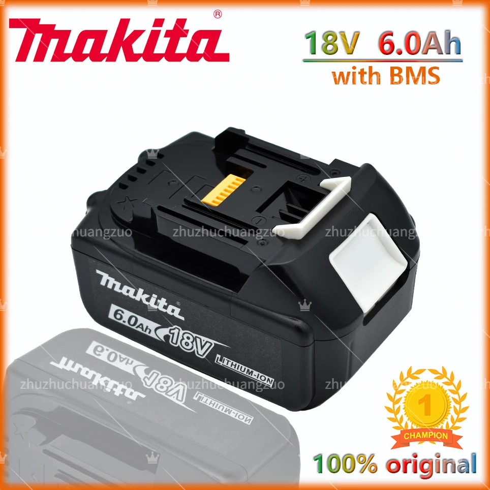 

18V 5.0Ah 6.0Ah Makita Original With LED lithium ion replacement LXT BL1860B BL1850 Makita rechargeable power tool battery 5000