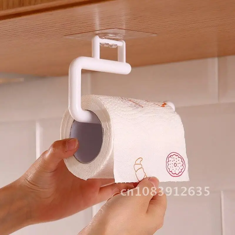 

Toilet Paper Holder Self Adhesive 24h Ship Bathroom Paper Towel Roll Holder for Kitchen Bathroom