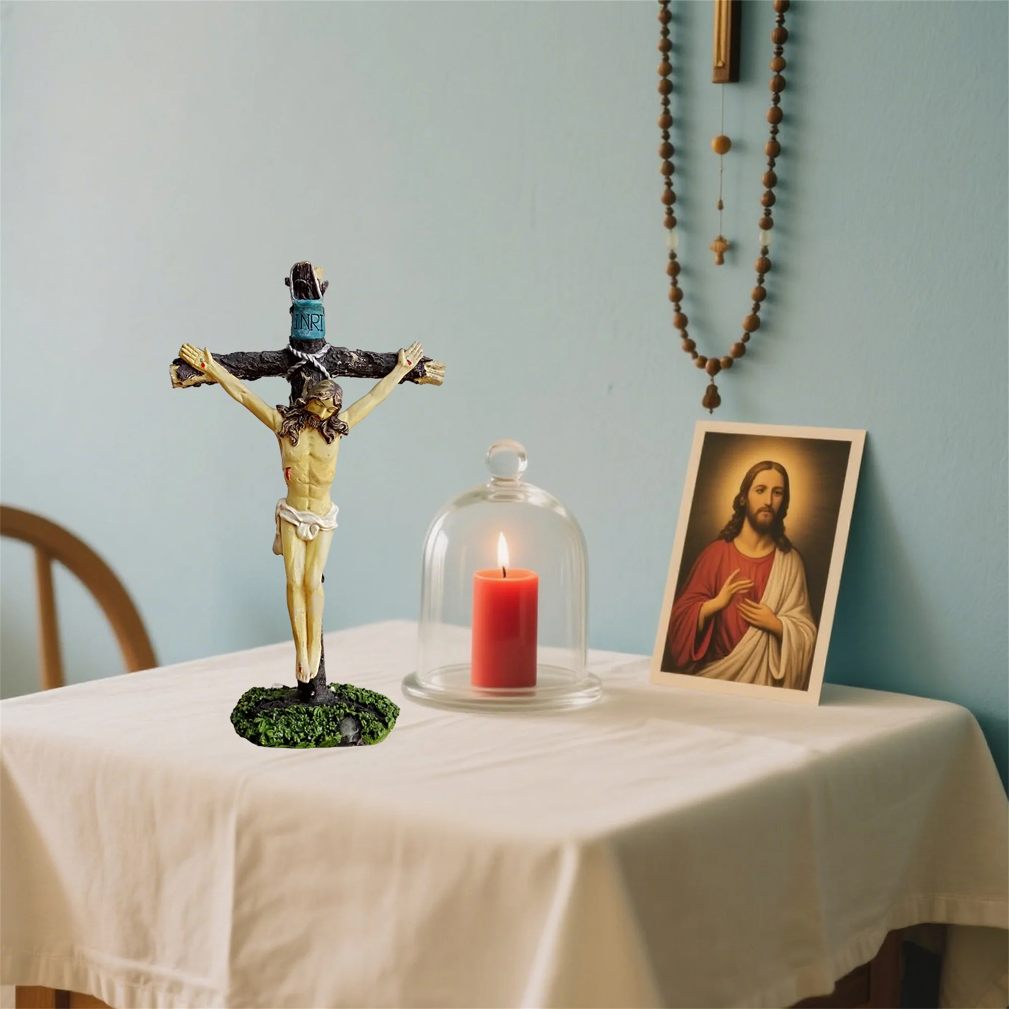 Resin Jesus Crucifix Statue 3