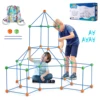 VEVOR Fort Building Blocks Kids Creative Indoor Play Tent Brick Kit with 80 Rods 40 Balls for DIY Educational Castle Toys Gift 1