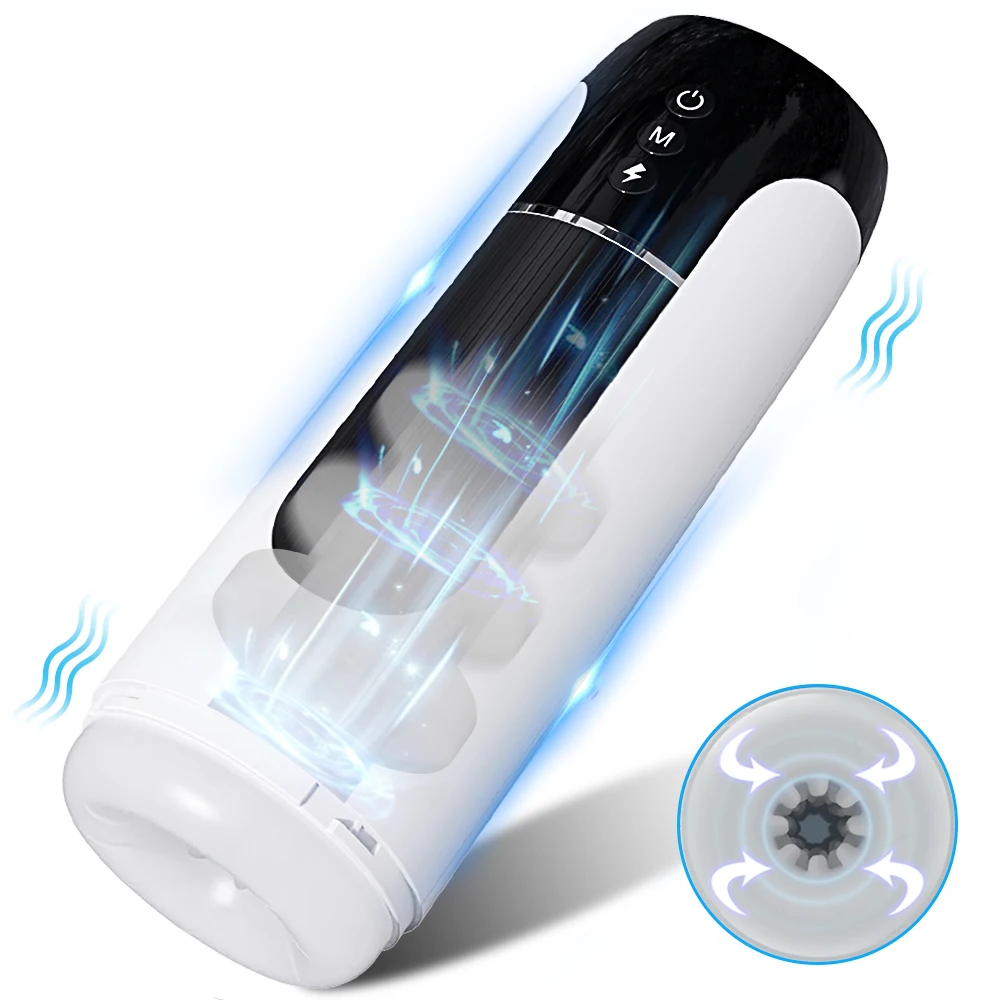Automatic Male Masturbator With Telescopic Vibration Function_voghion.com