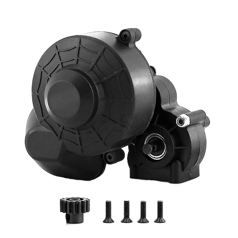 

Пластиковый Полный центральный коробка передач с шестерней для 1/10 RC Crawler Car Axial SCX10 II 90046 обновленные детали