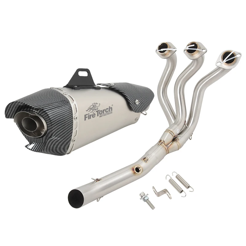 For Yamaha FJ09 MT09 TRACER 900 GT MT-09 FZ-09 XSR900 2015-2021 Full Motorcycle Exhaust System Modified Front Link Pipe Muffler - Image 3