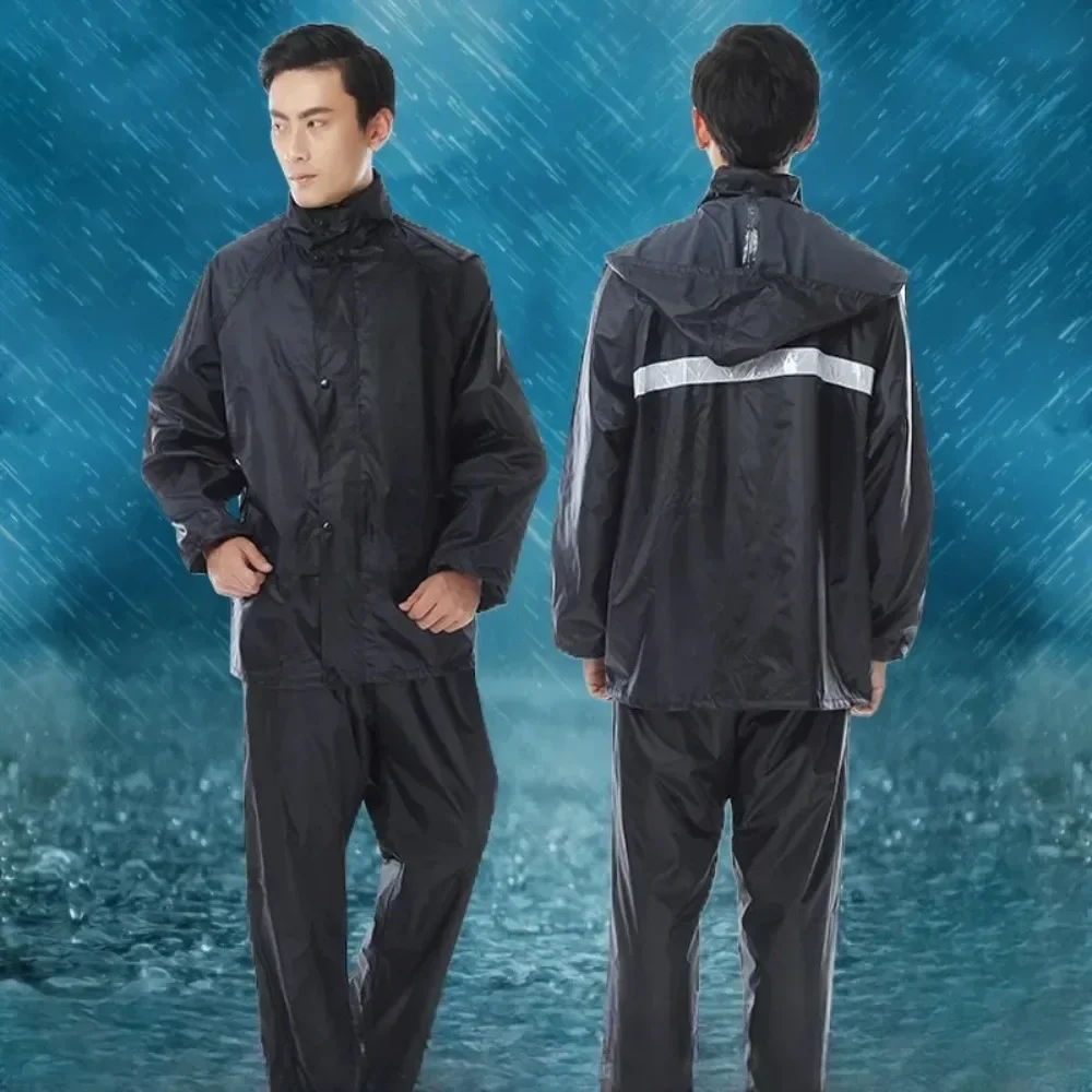 Raincoat and Rainpants Suit Full Body Rainstorm Prevention Electric Bicycle Motorcycle Takeaway Riding Reflective Split Raincoat motorcycle raincoat raincoat suit bike raincoat