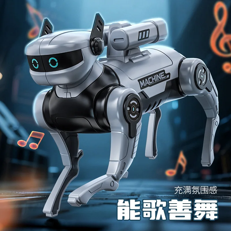 Cane Robot Giocattolo Interattivo per Bambini, Robot Intelligente Elettrico con Telecomando e Programmazione, Divertente Giocattolo per la Casa - immagine 4
