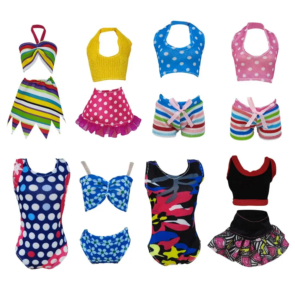 Doll Dress Swimsuit Fashion Handmade Clothes for Dolls Kids Toys Girls DIY Birthday Party Gift