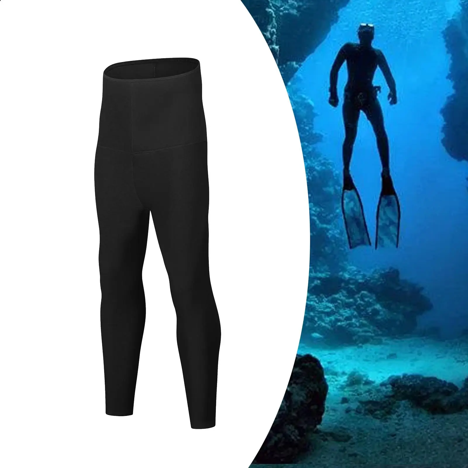 Men Wetsuit Pants Adults Quick Dry Sun Protection Diving Suit Swim Pants for Spearfishing Kayaking Underwater Canoeing Surfing