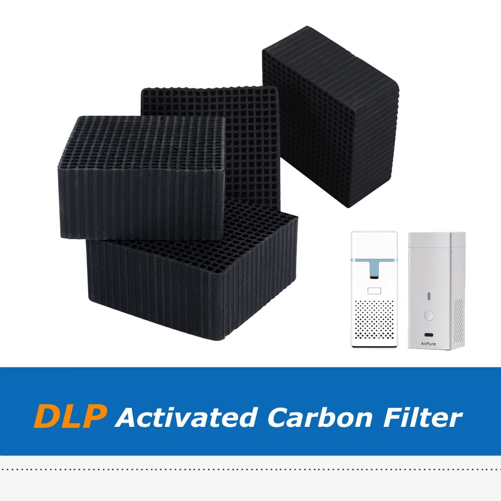 2pcs/4pcs Activated Carbon Filter Air Purifier Charcoal Block Cube for