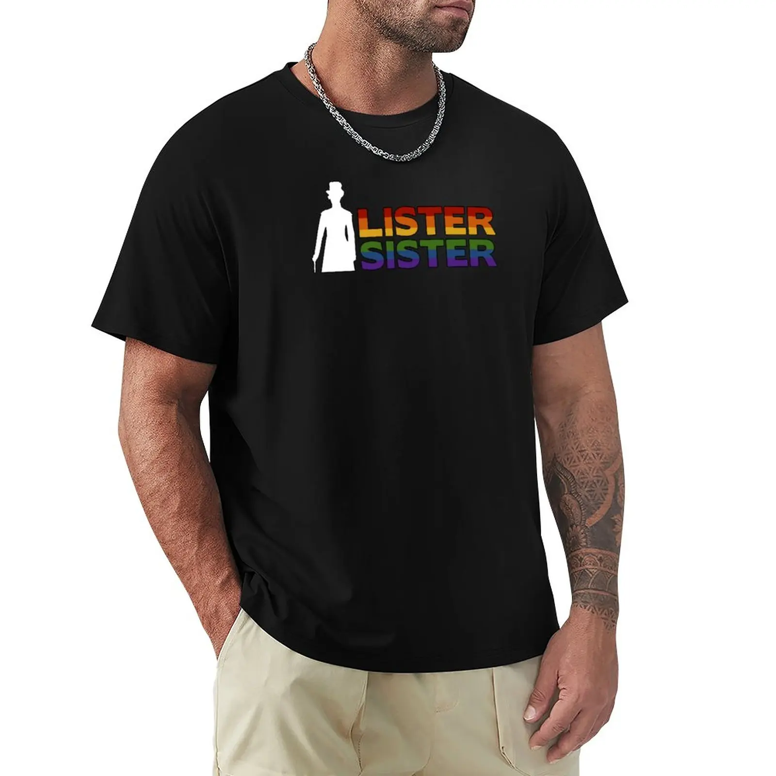 

Pride Lister Sister- Anne Lister Silhouette T-Shirt man clothes summer top summer tops mens graphic t-shirts funny