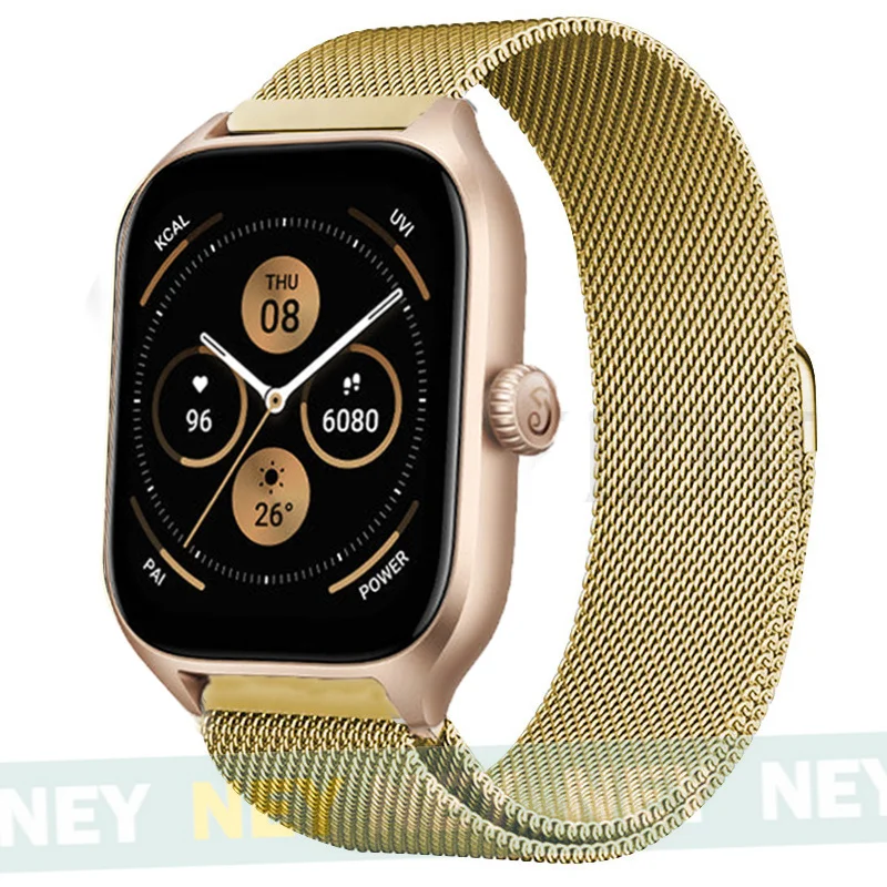Milanese Loop Metal Bracelet for Smartwatches - Adjustable 20mm/22mm Strap