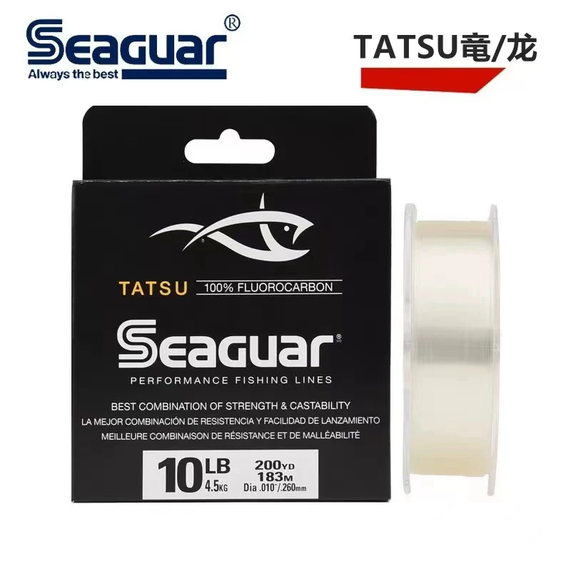 Seaguar TATSU Lenza Da Pesca In Fluorocarbonio - 200m, Morbida E Sensibile, Alta Resistenza, Per Acqua Dolce
