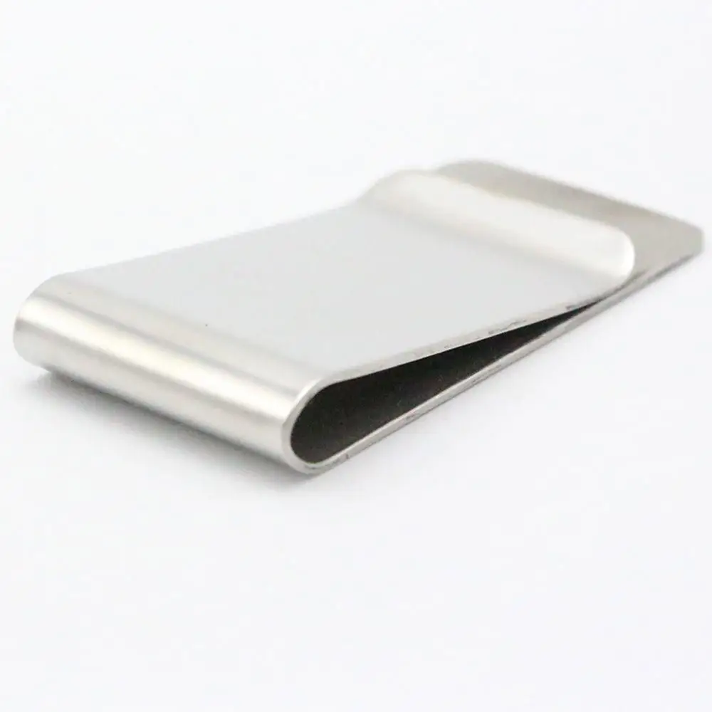 Glossy Men Money Clip Slim Cash Clip Stainless Steel ID Card Folder Protable Wallet Mini Metal Bill Clamp Male Mini Purse credit card holder,id card holder,metal money clip