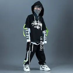 Kid Sport Sets Hoodie Pant Boys Girls Streetwear Fashion Hip Hop Oversize Loose Casual Hooded Sweatshirt Pant Children Tracksuit