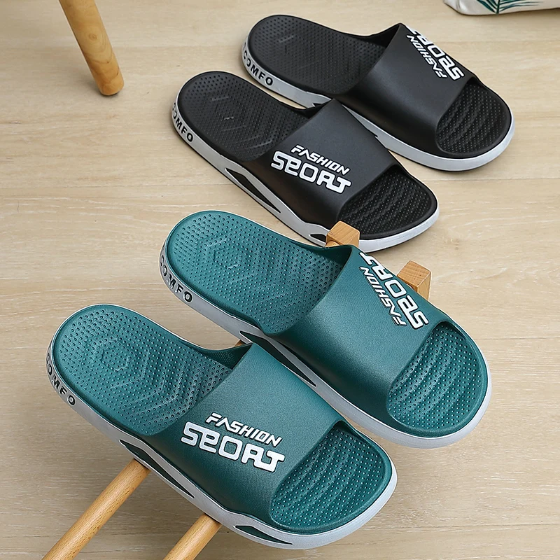Summer Beach Men's Slippers Anti-slip Outdoor Sport Style Thick Sole Breathable Good Resilience Big Size Leisure Sandals — view 3