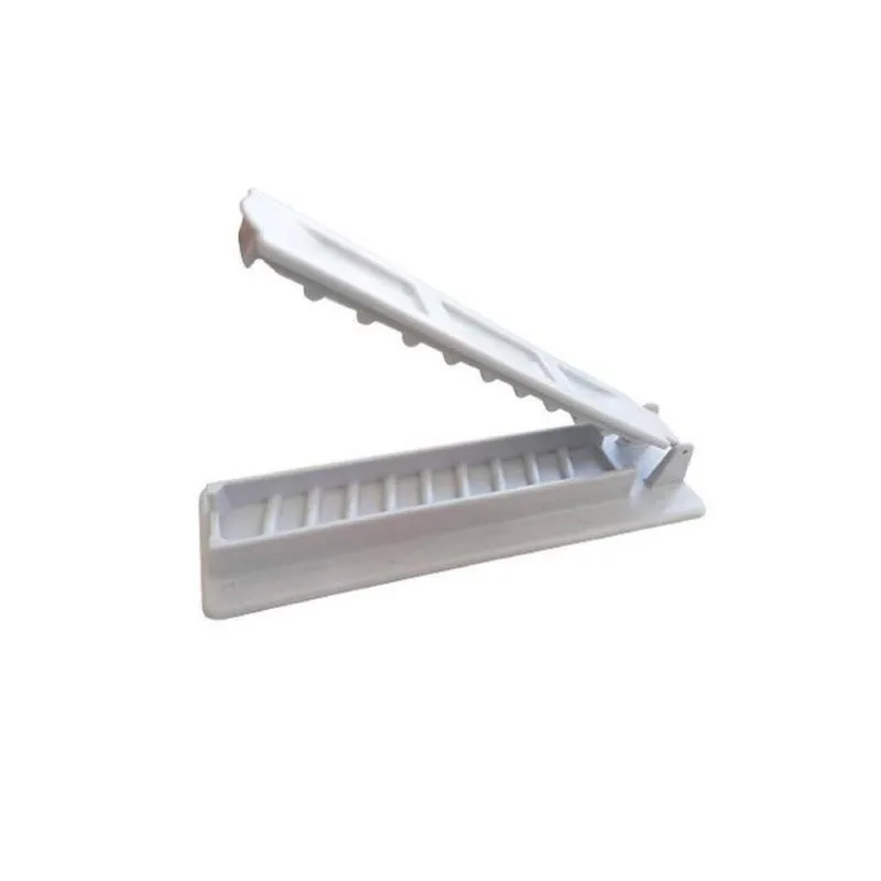 Kebab Maker Barbecue Skewers Bbq Grilling Accessories Single Row Kebab Maker Bbq Meat Skewer Machine Kebab Press Maker Reusable Plastic Bbq Skewer Preparation BBQ Tool
