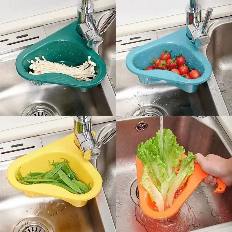 Swan Drain Basket Garbage Filter Kitchen Sink Filter Shelf Strainer Leftover Sink Hanging Rack Multifunctional Drainage Basket