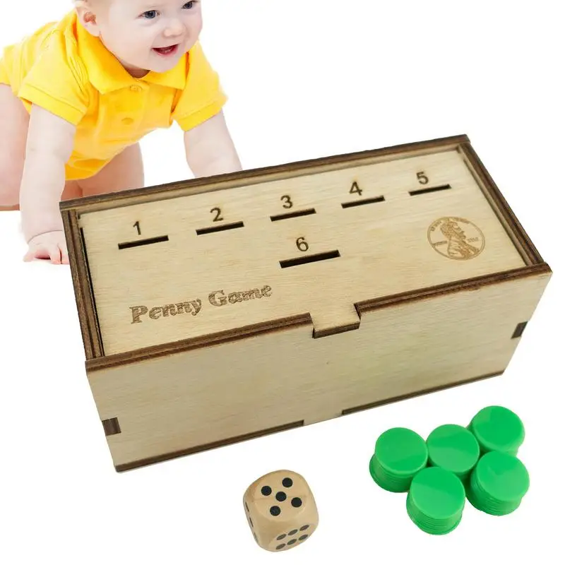 

Семейные настольные игры, креативные деревянные игральные кости, набор семейных игровых костей, простые стратегические игральные кости, избавьтесь от монет и играйте кости