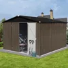 10ft x 8ft Garden Storage Shed,Metal Outdoor Storage Sheds with Vents,Hinged Door and Padlock,Practical Tool Storage shed 5