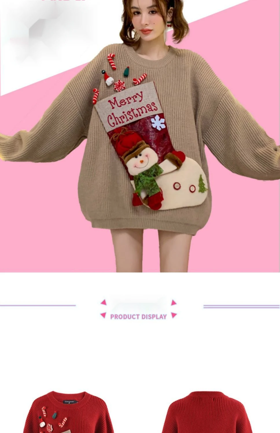 Women's Christmas Jumper Knitted Pullover For Winter Fashion_voghion.com