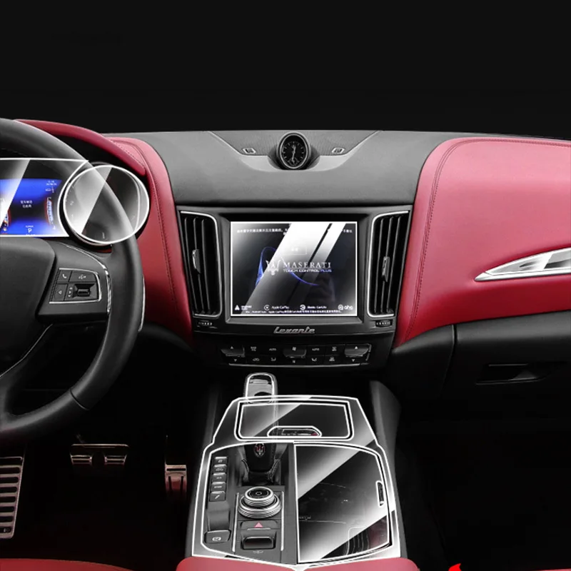 Copertura Interruttore Fari In ABS Carbonio Stile Cromato Per Maserati Levante – Accessorio Auto Interno Argento