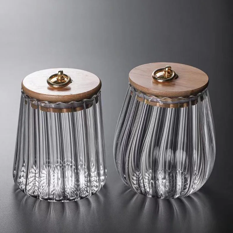 

Деревянная крышка HMLOVE, кухонные бутылки для хранения, пищевой контейнер, зерна, банка для чая Pu'er, кофейные зерна, конфеты, банки в подарок