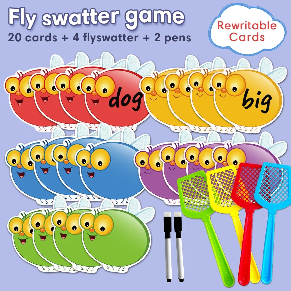 FlySwatterGameLearningGameforKidsDoubleSidesErasableChildren