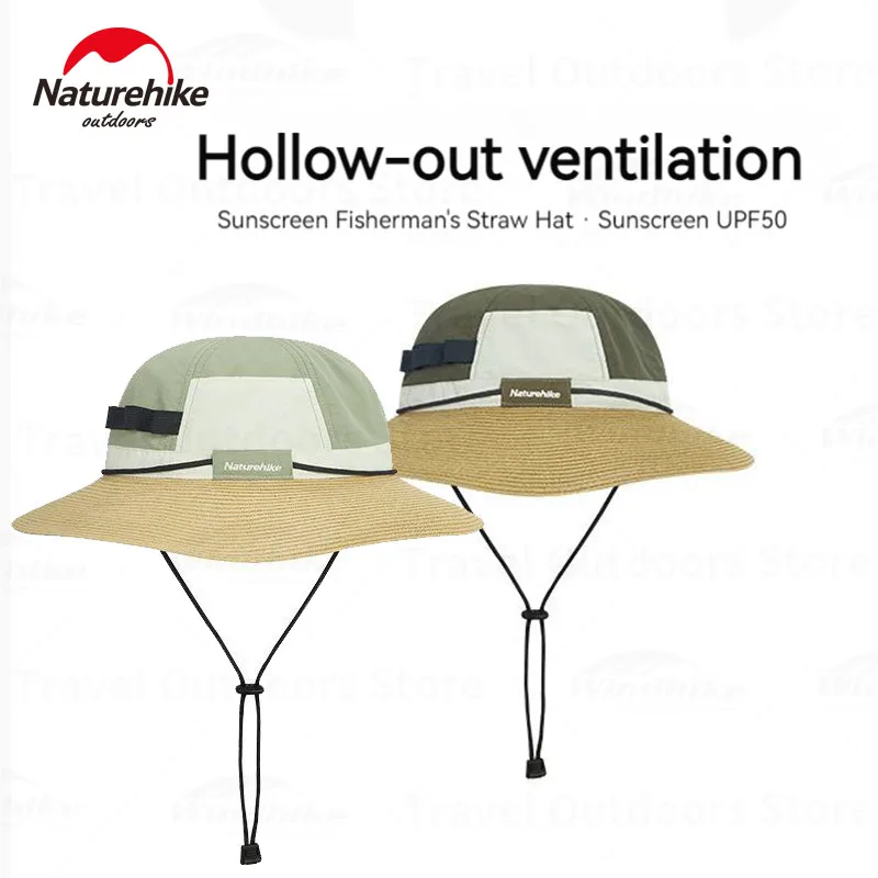 

Naturehike Waterproof Straw Hat Sun Protection Cap for Outdoor Camping Hiking Jungle Fishing Sunscreen UPF 50 Unisex Women Men