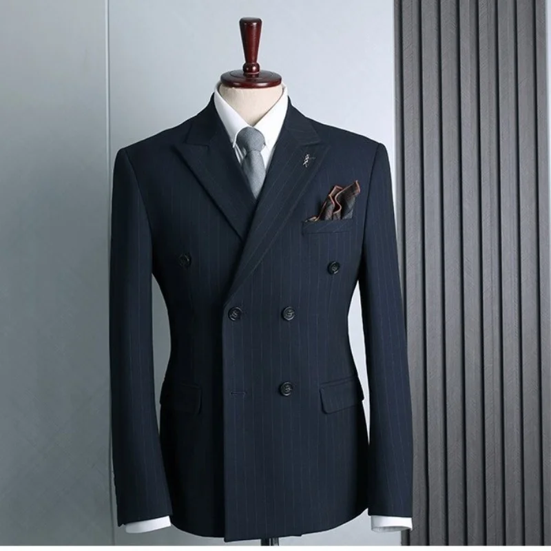 2155 Custom new small fresh green plaid casual suit high-end groom host dress suit custom