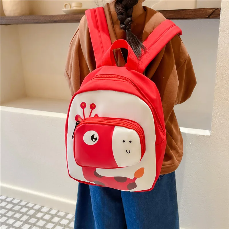 

New Cartoon Backpack Cartoon Giraffe Kindergarten Leisure Nylon Children's School Bag 1-8 Years Old Girl Cute Small Backpack