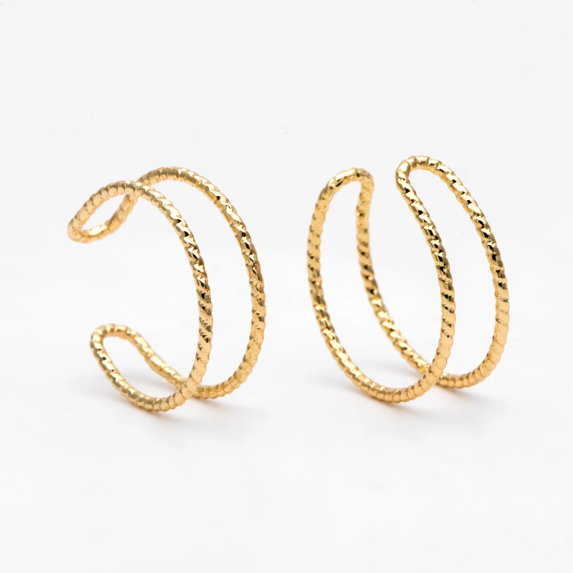 

10pcs Gold/ Silver Minimalist Double Band Adjustable Stacking Wire Open Ring (#GB-3079)