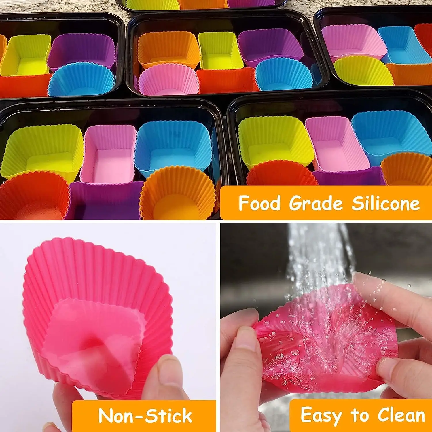 Adorable Cartoon Animal Food Picks with Silicone Dividers