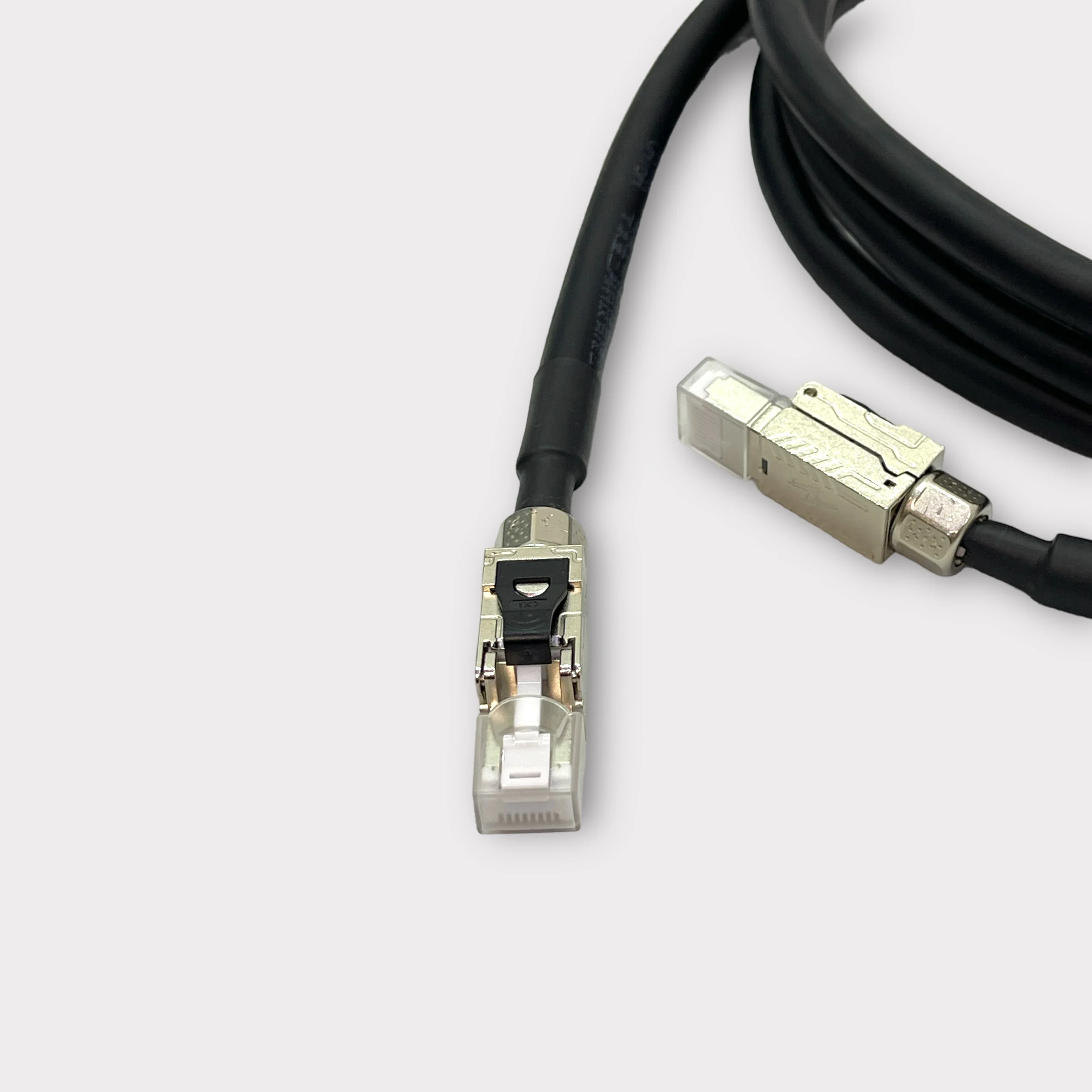 듀얼 실드 무산소 구리 이더넷 케이블, 오디오 믹서, IDMX 조명, HDBeasT, LED 시스템용, CAT6a S/FTP, 23AWG, 10Gbps, 100m