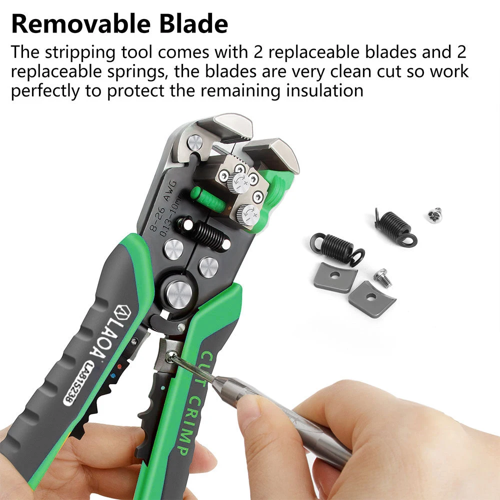 Automatic Wire Stripping Pliers Cutter Cable Terminal Crimping Electrician Tools