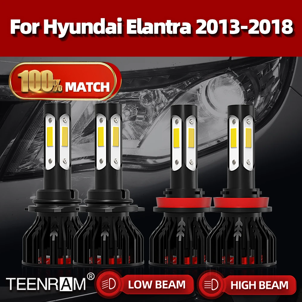 

LED H7 H11 Car Headlight Bulbs LED Lamp with 3570 Chips 40000LM Auto Lights For Hyundai Elantra 2013 2014 2015 2016 2017 2018