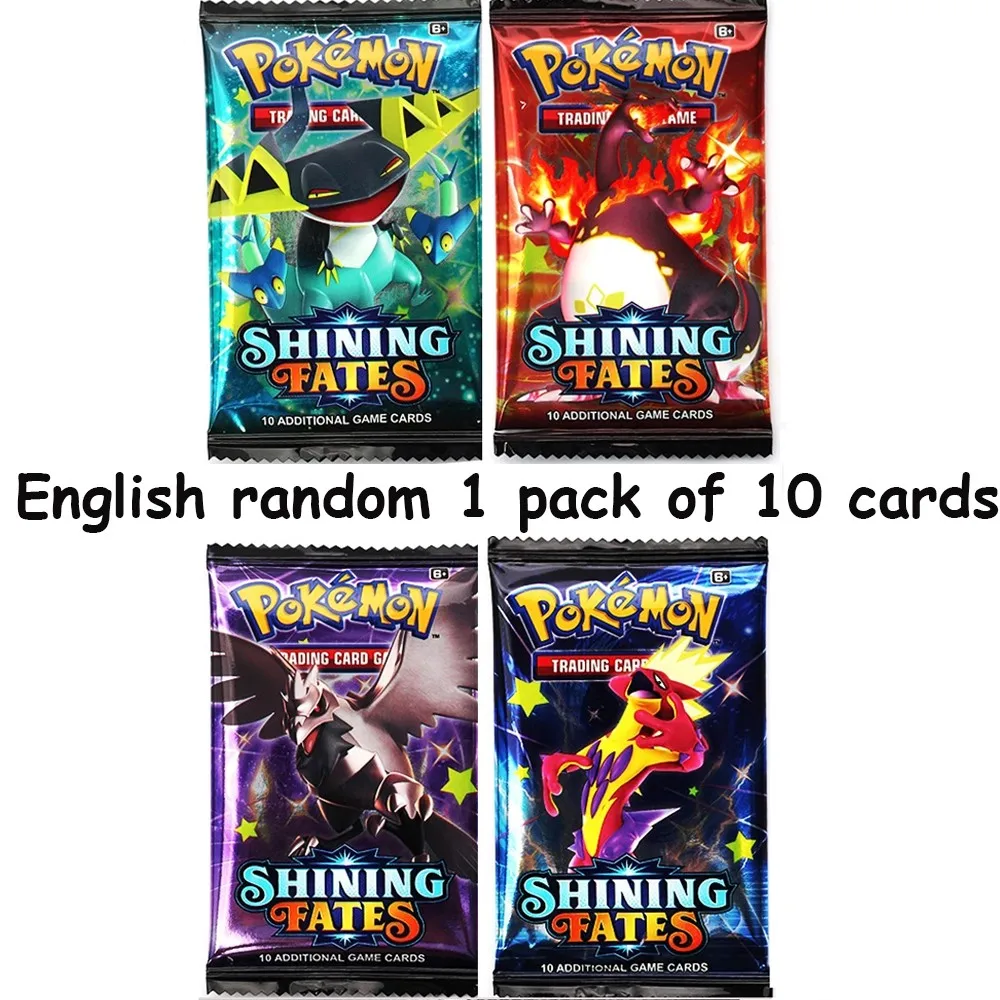 

10Pcs Pokemon Shining Fates Shiny Card Booster Box