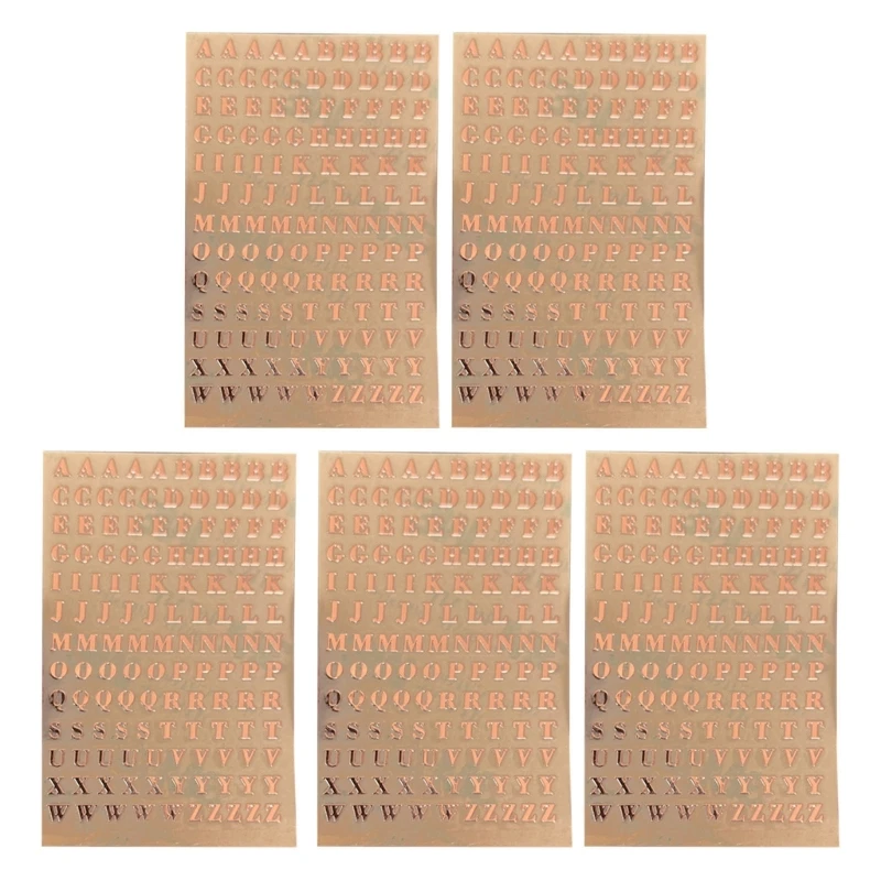 

5 Sheets Letter Sticker Sticker Self Adhesive Letter Stickers